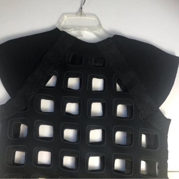 Miu Miu Runway Rare Cut Out Shift Dress Eyelet Embroidered Wool Blend Minimalist - Picture 13 of 16